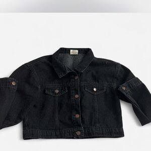 Classic Black Kids Denim Jacket